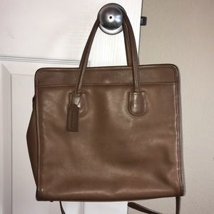 Rare Vintage Coach brown leather bag